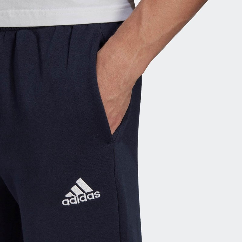 Мъжко спортно долнище Essentials Fleece Regular Tapered(тъмно синьо)