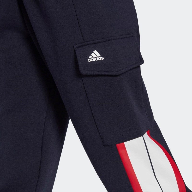 Дамско спортно долнище Essentials Pin Stripe Block Fleece Cargo Trousers