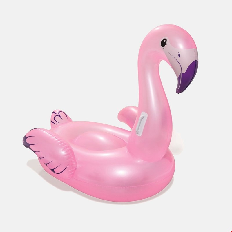 Надуваем дюшек за басейн – фламинго